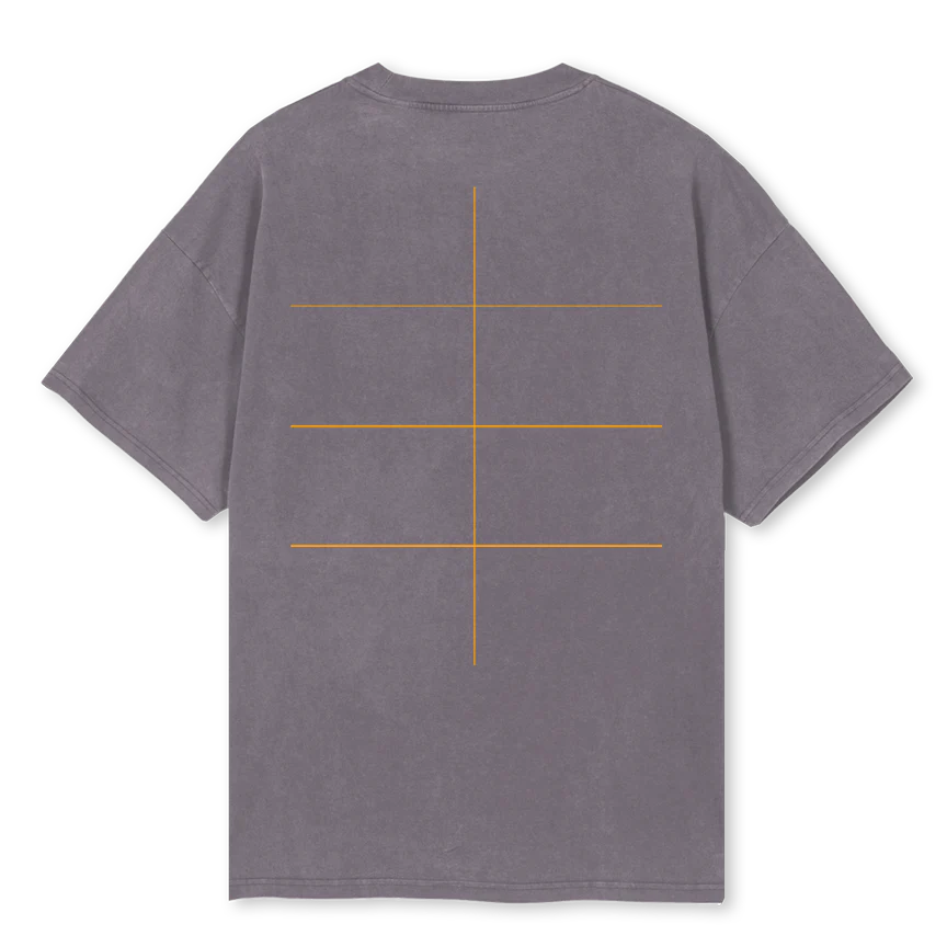 UMTEXT Pigment Grey Oversized Tee. - Image 2