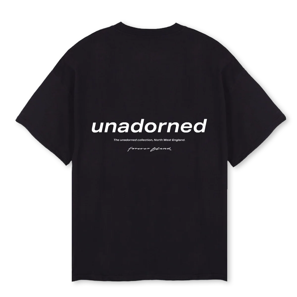 UNADORNED T SHIRT Black Oversized Tee. - Image 2