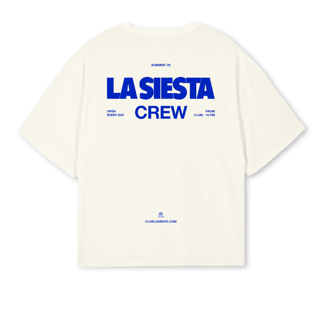 UNIFROMWHITE Cream Oversized Boxy Tee. - Image 2
