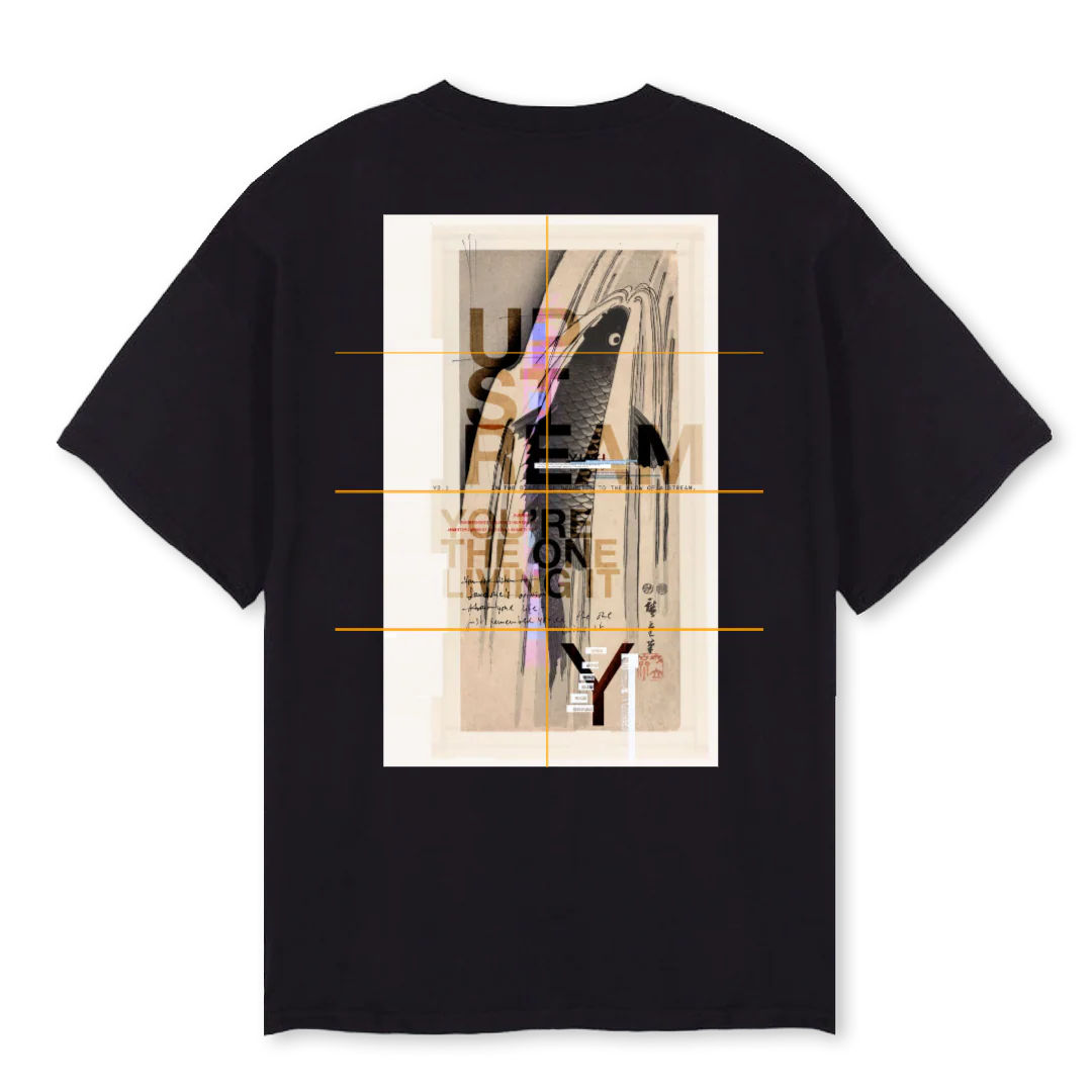 UPSTREAMSHIRT Black Oversized Tee. - Image 2