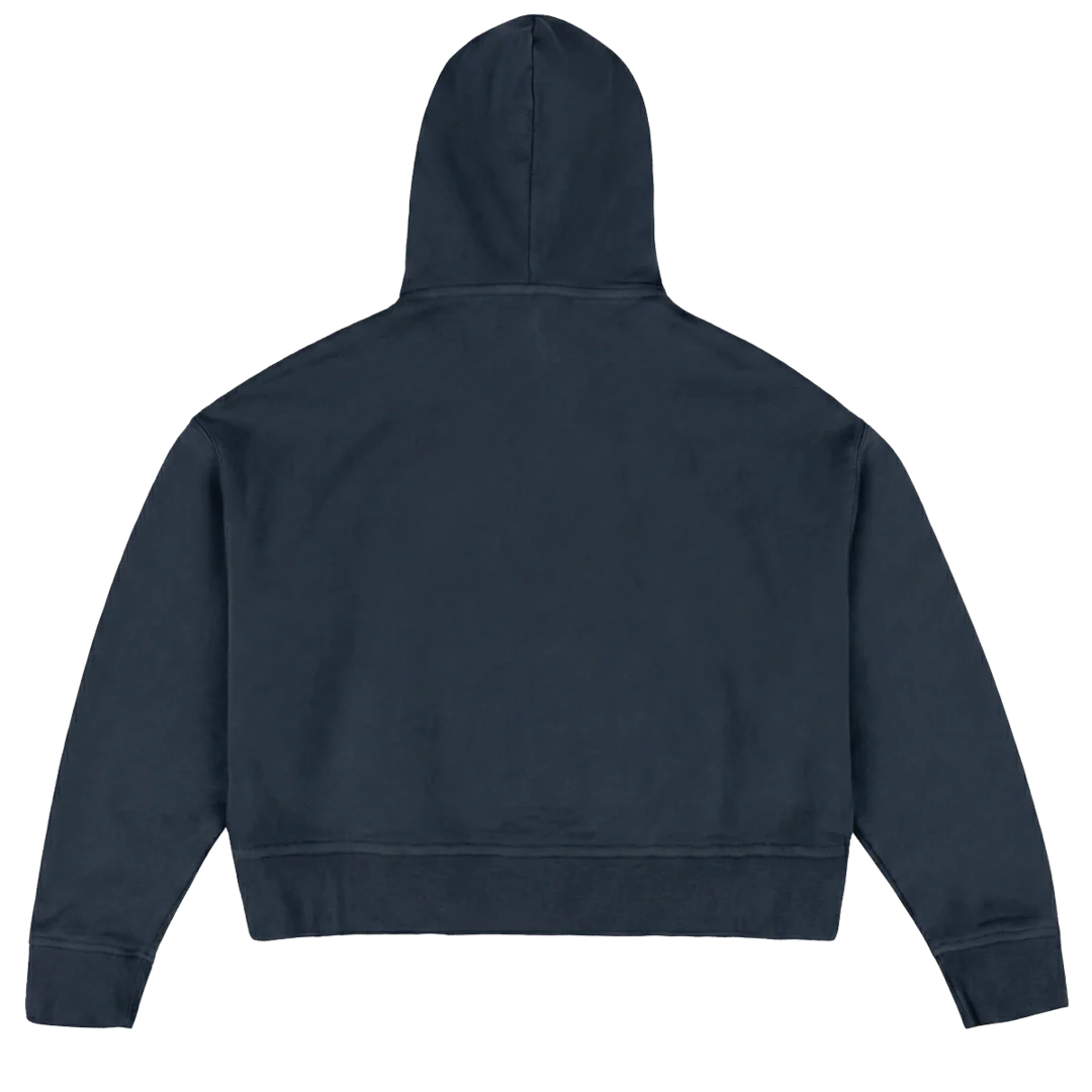 USAMADEINCHINA Navy Blue Oversized Boxy Hoodie. - Image 2
