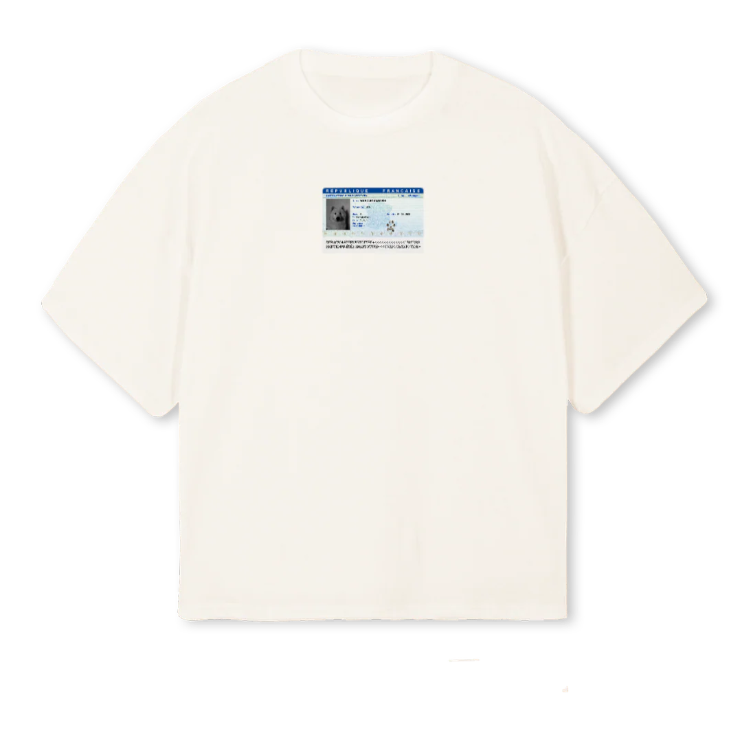 UVA CNI SSTWENTYSIX Vintage White Oversized Boxy Tee.
