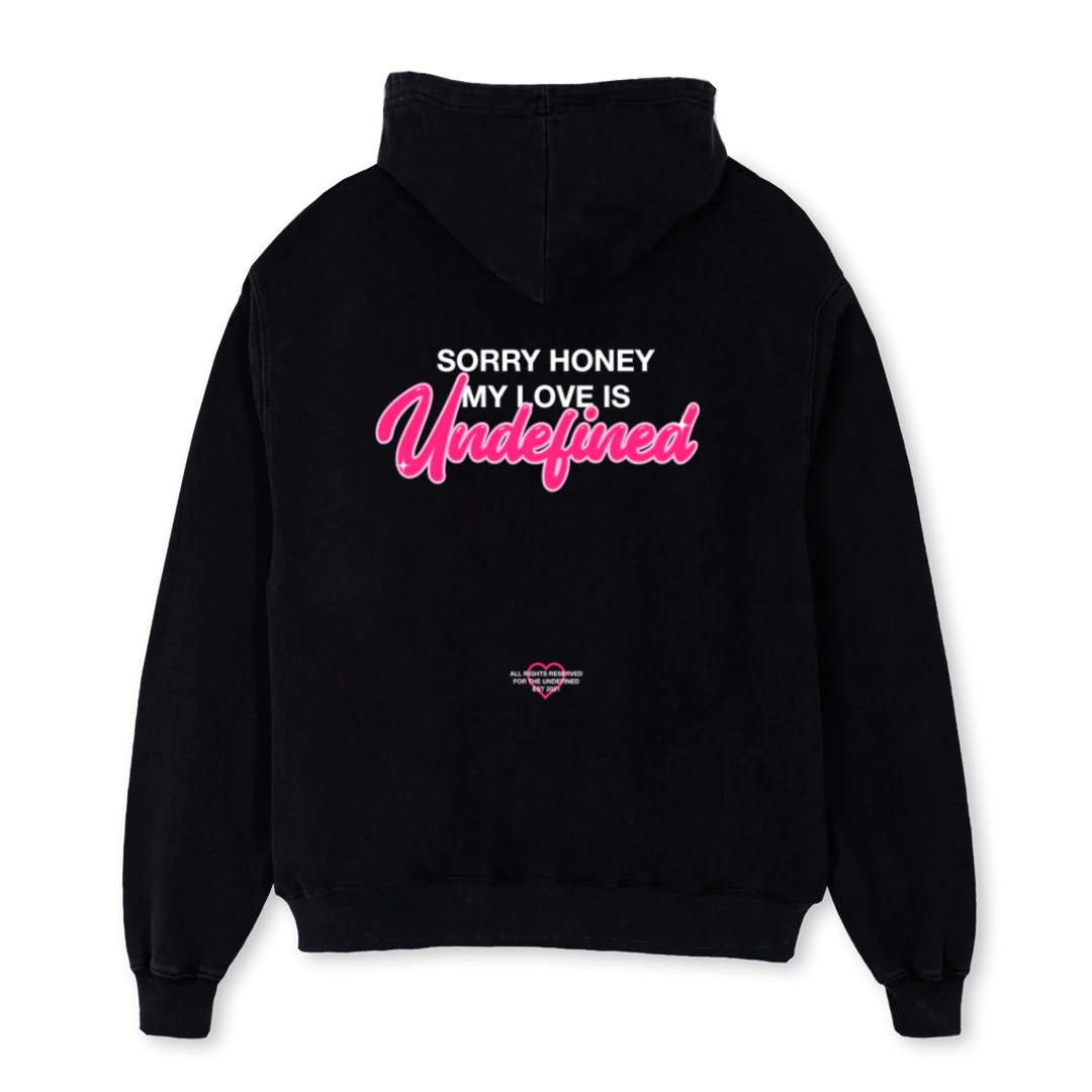 VALENTINEHOODIE Black Oversized Hoodie. - Image 2