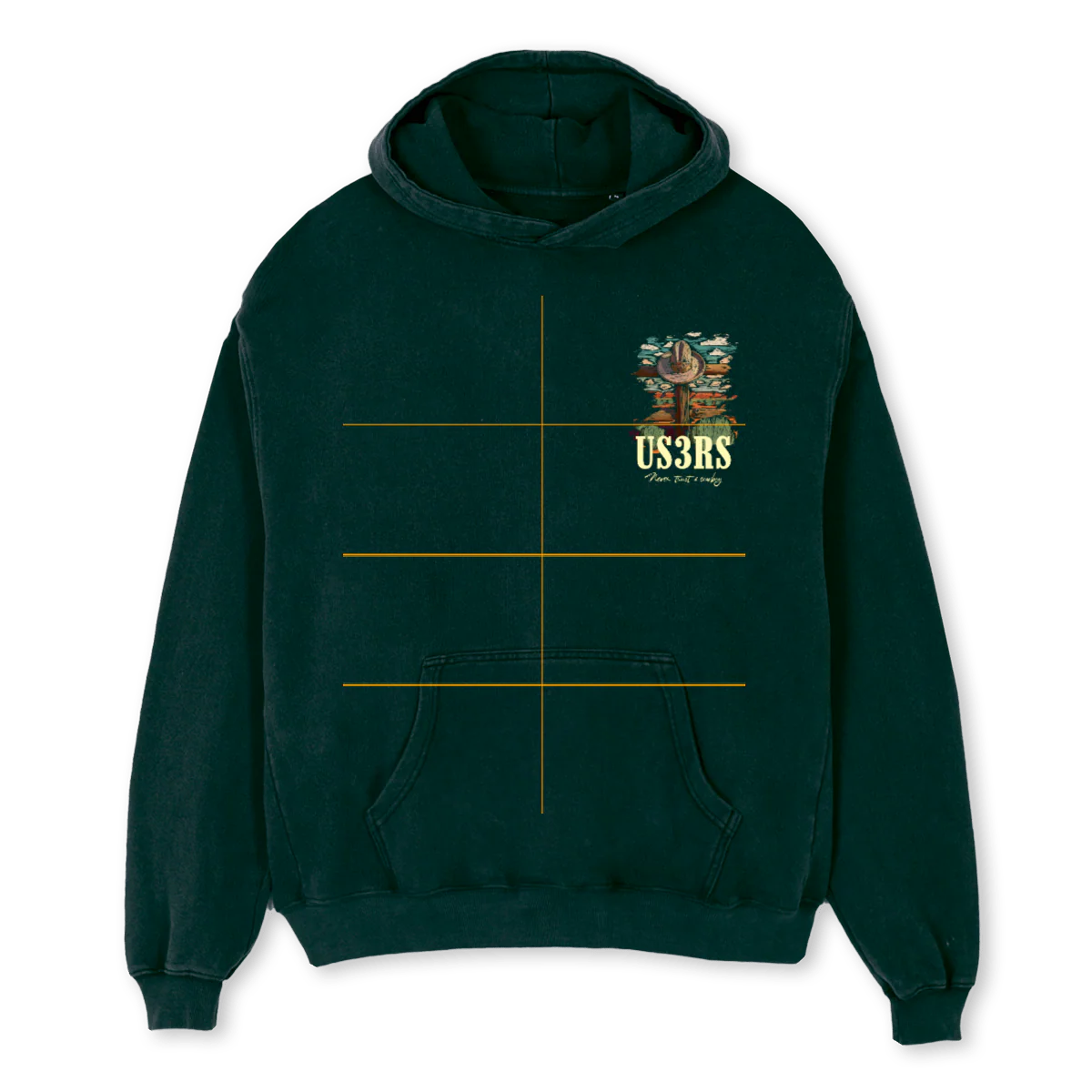 VAQUEROHOODIE Wild Green Oversized Hoodie.
