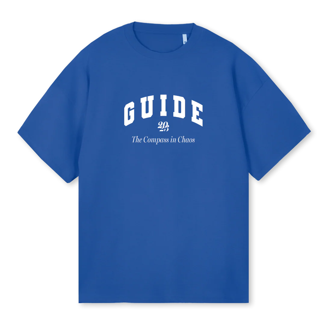 VARSTEEBLUE Cobalt Blue Oversized Tee.