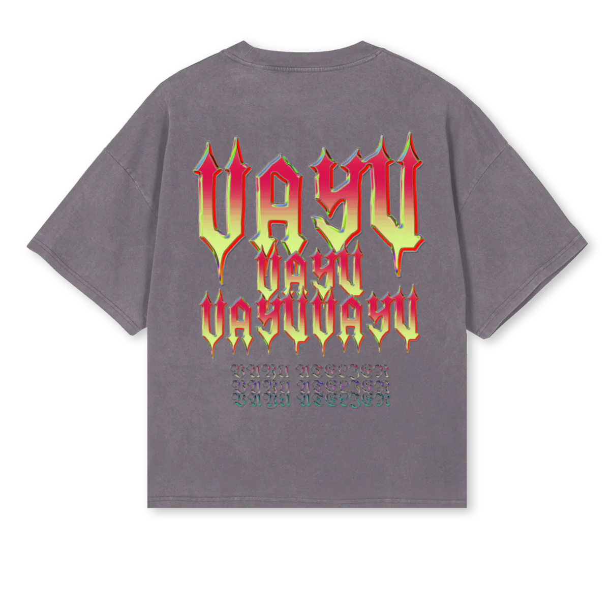VAYUU Pigment Grey  Oversized Boxy Tee. - Image 2