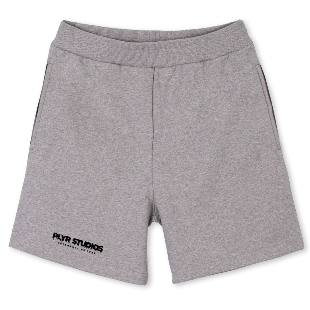 VDLSHORTSGREY Grey Marl Relaxed Sweatshorts.