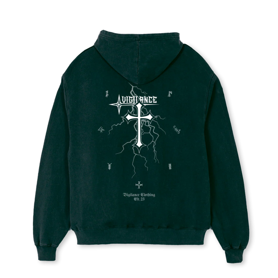 VGCROSSDG Wild Green Oversized Hoodie. - Image 2