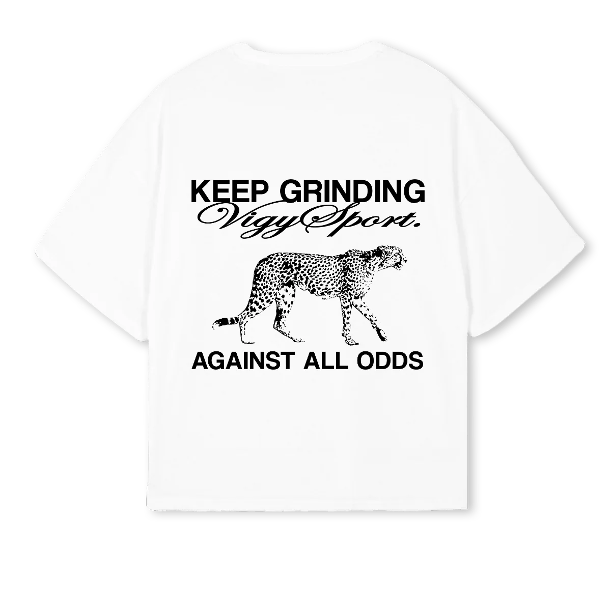 VIGYLEOPARDTSHIRT White Oversized Boxy Tee. - Image 2