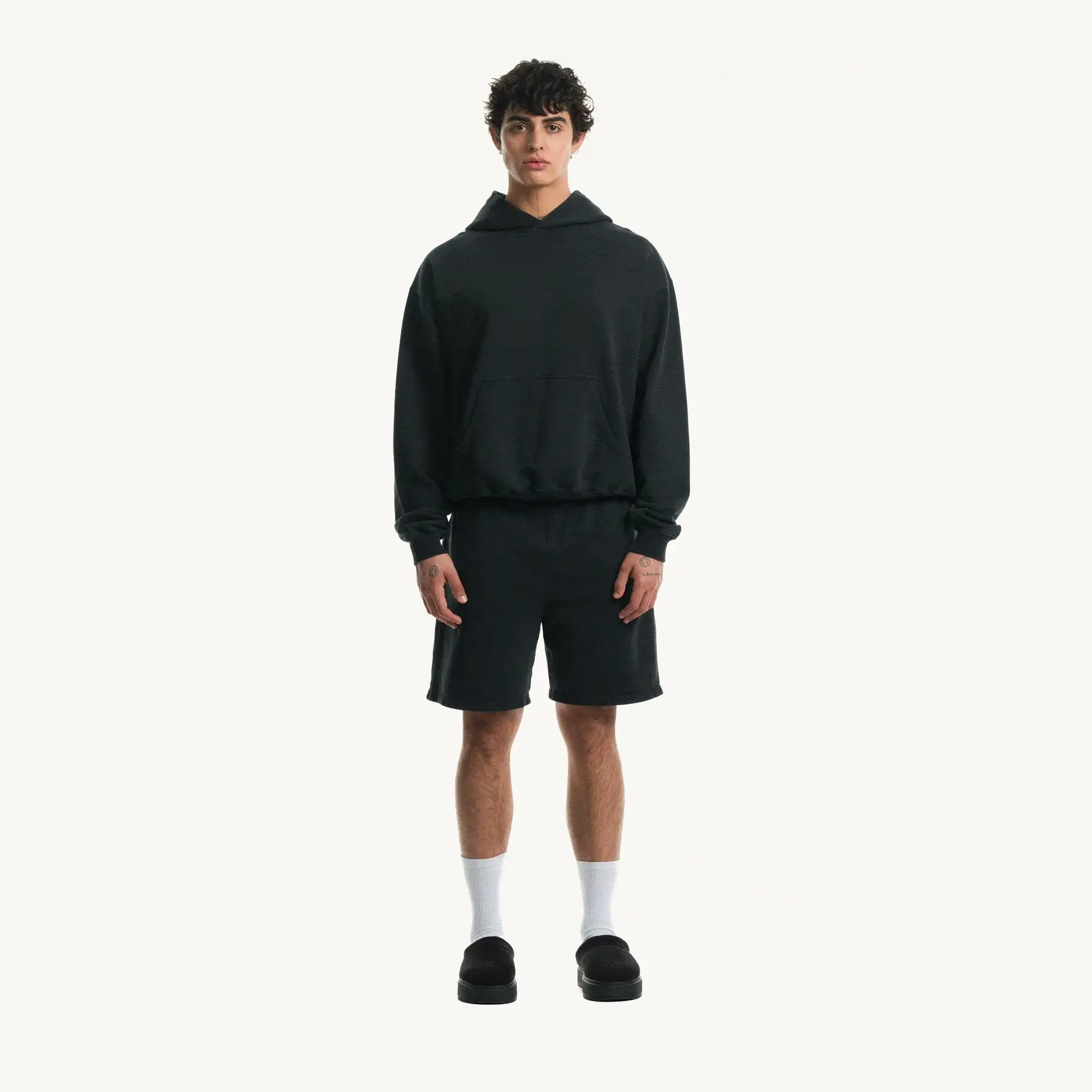 Vintage Black Ultra Heavy Oversized Hoodie. - Image 3