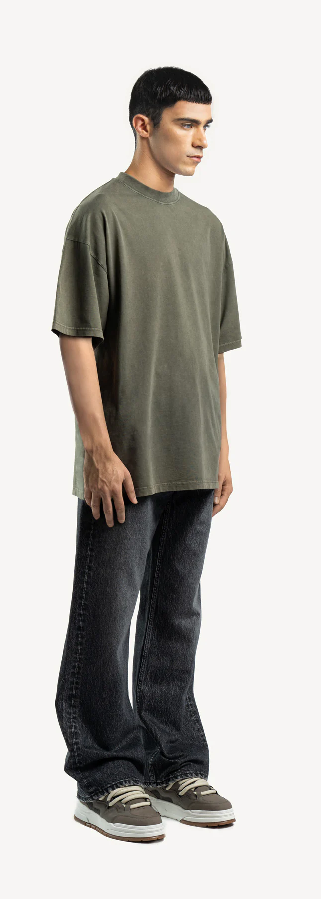 Vintage Olive Oversized Tee. - Image 3
