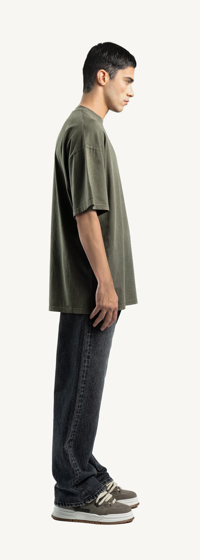 Vintage Olive Oversized Tee. - Image 4
