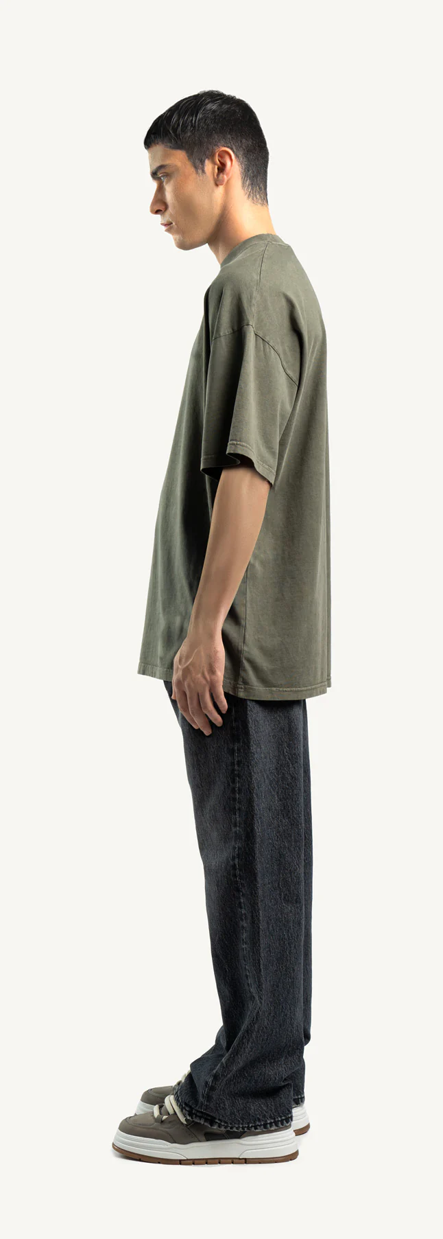 Vintage Olive Oversized Tee. - Image 8