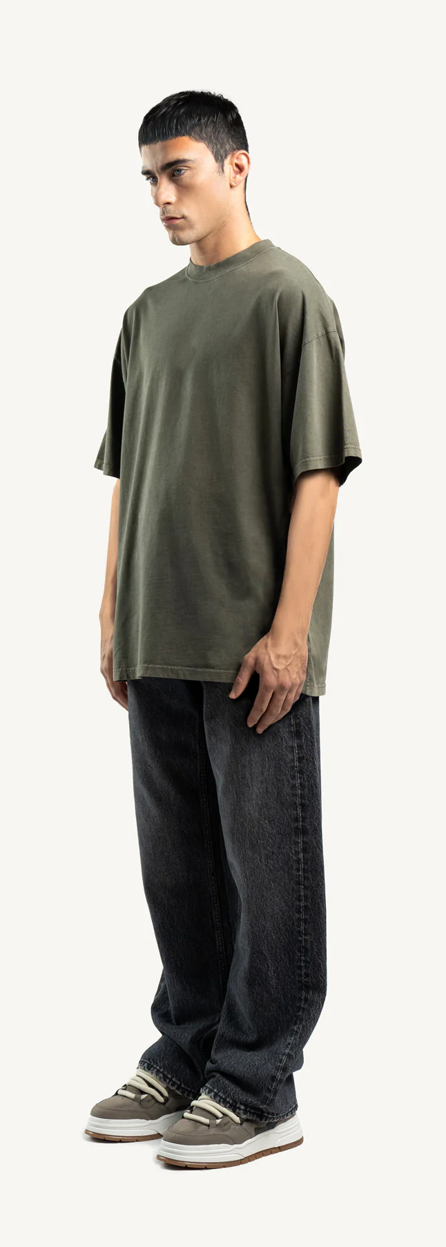 Vintage Olive Oversized Tee. - Image 9