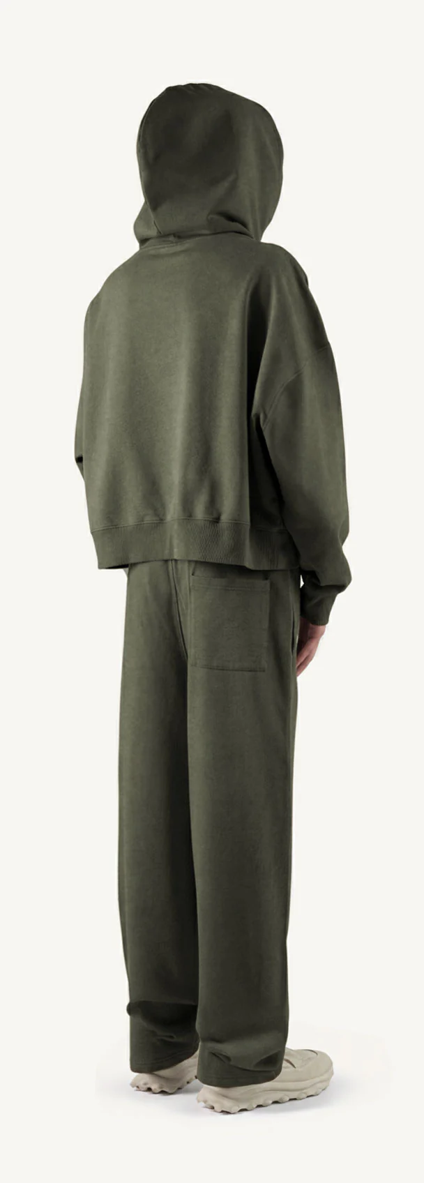 Vintage Olive Straight-Leg Baggy Sweatpants. - Image 5