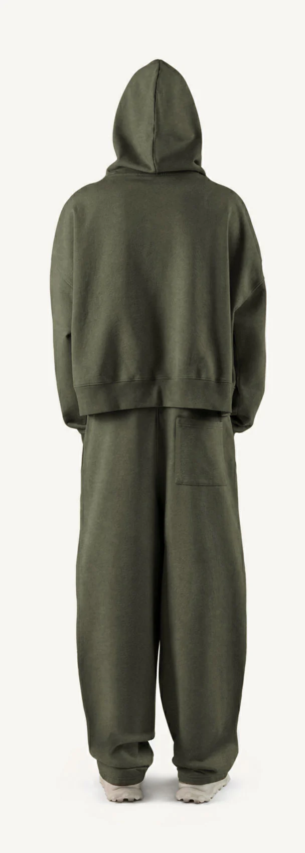 Vintage Olive Straight-Leg Baggy Sweatpants. - Image 6