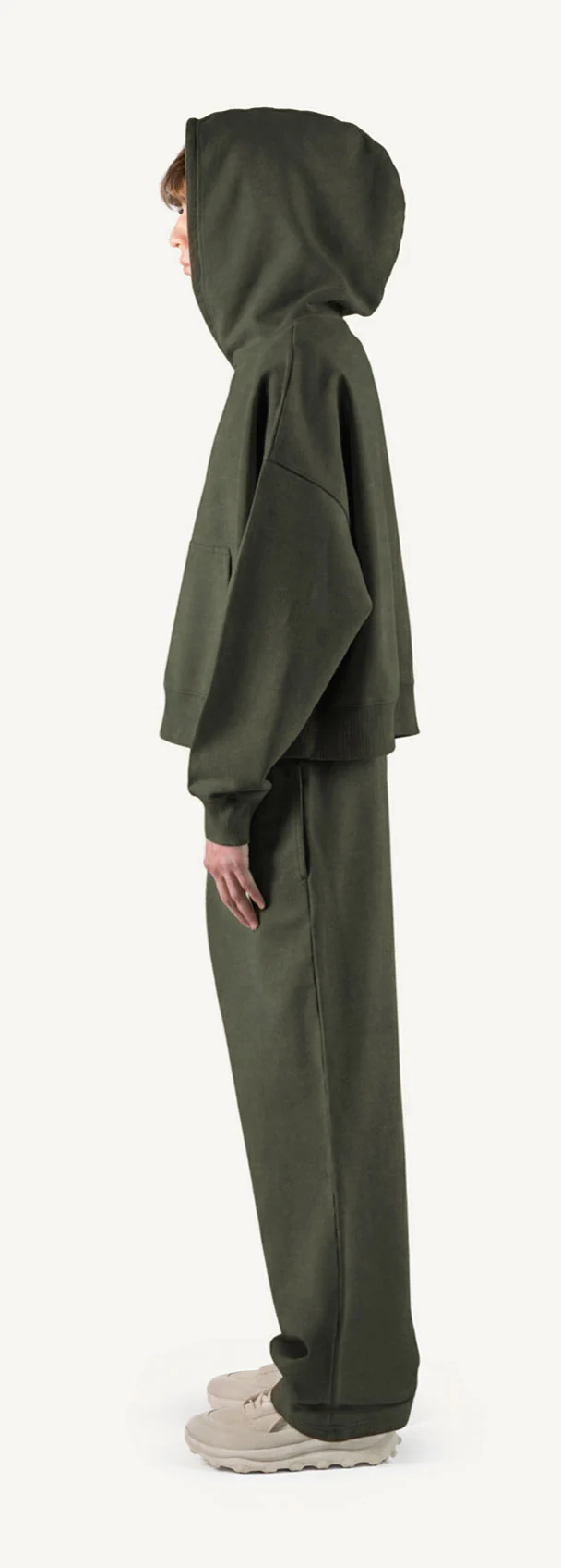 Vintage Olive Straight-Leg Baggy Sweatpants. - Image 8