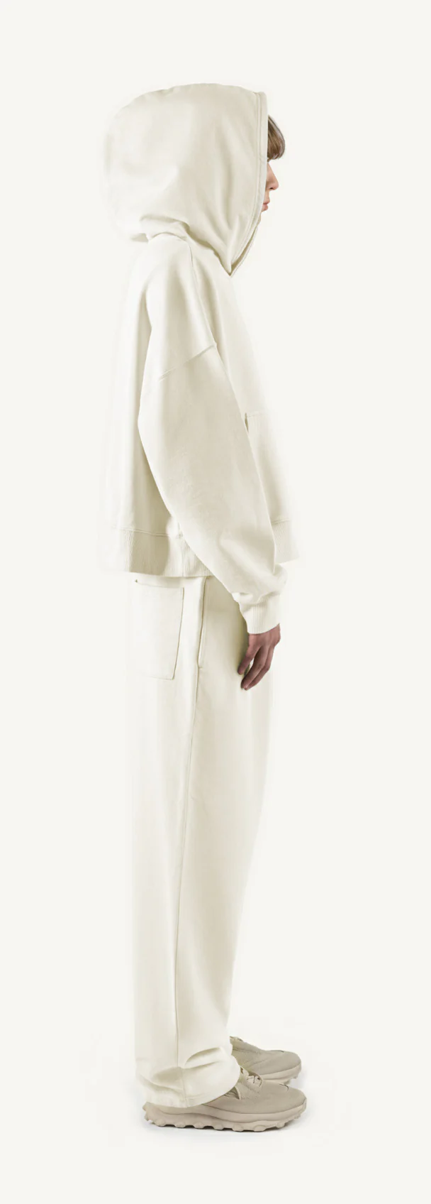 Vintage White Straight-Leg Baggy Sweatpants. - Image 4