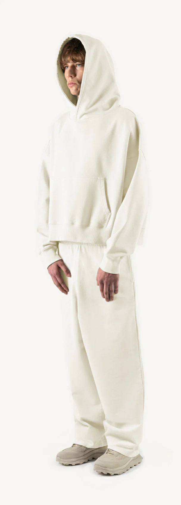 Vintage White Straight-Leg Baggy Sweatpants. - Image 9