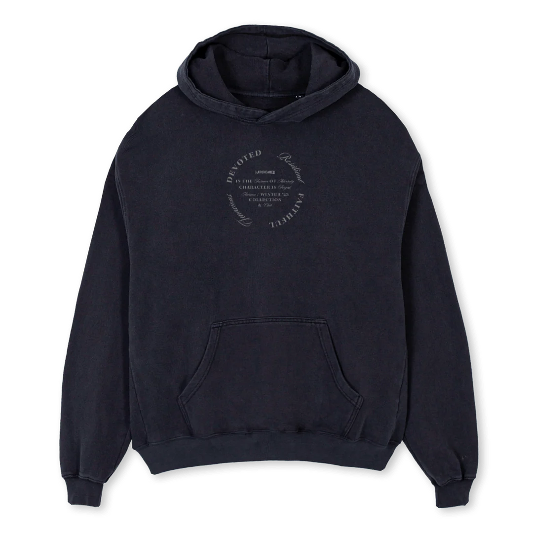 VINTAGEBLACKHOODIE Vintage Black Oversized Hoodie.