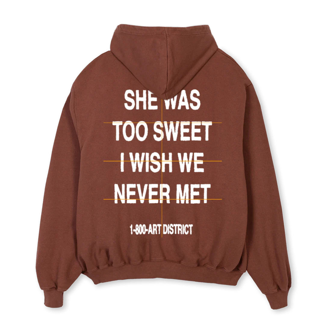 VINTAGEBROWNTOOSWEET Vintage Brown Oversized Hoodie. - Image 2