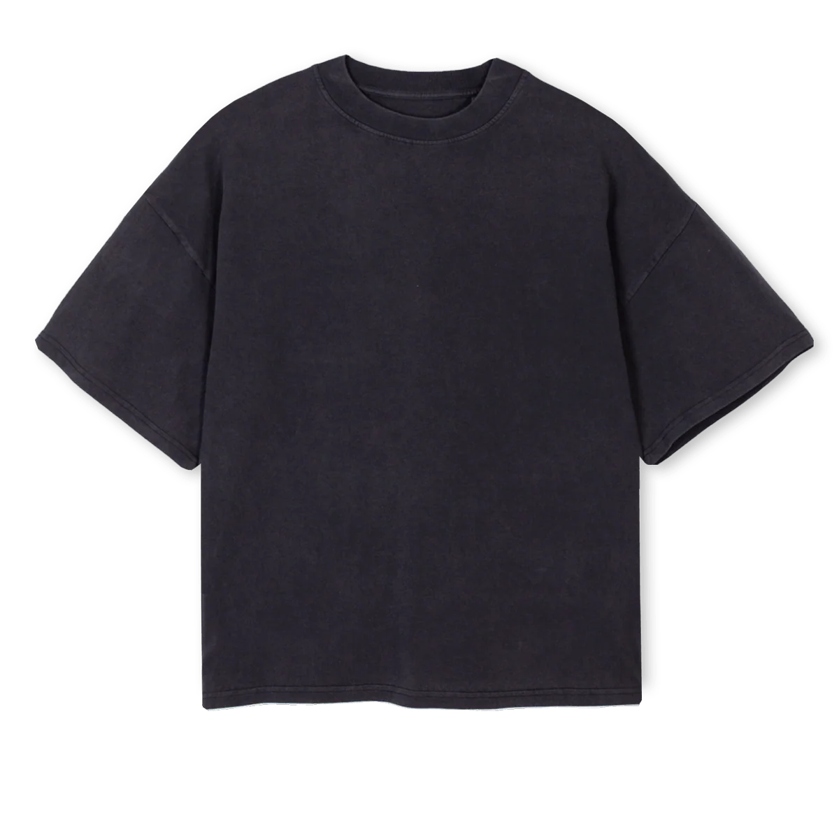VINTAGECROPPANIC Vintage Black Oversized Boxy Tee.