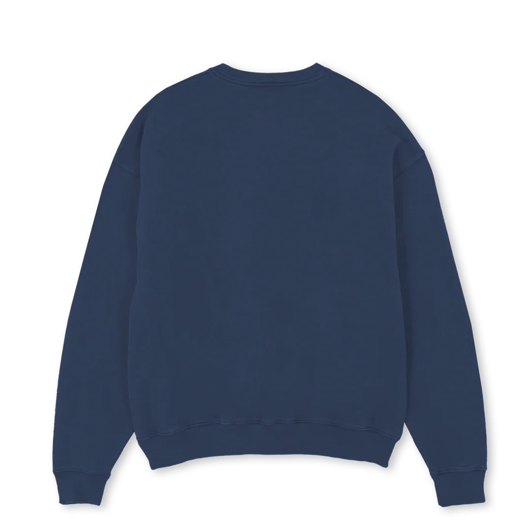 VLGRAYFINAL Navy Blue Oversized Crewneck Sweater. - Image 2