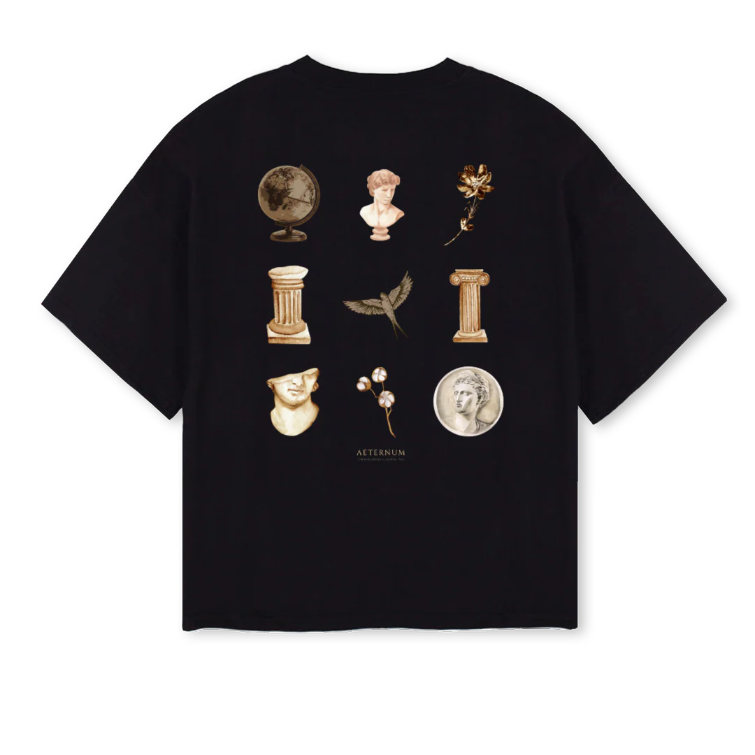 ARCHIVE AETERNUM D_BOXY Black Oversized Boxy Tee. - Image 2