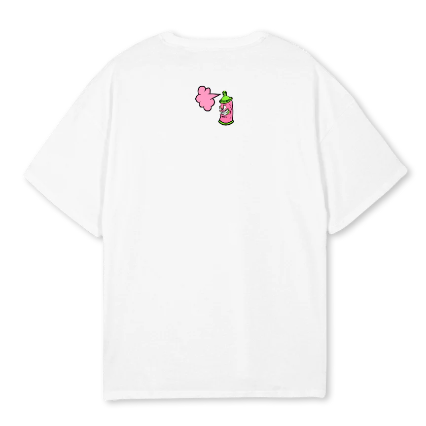 VRCT PINK  White Oversized Tee. - Image 2