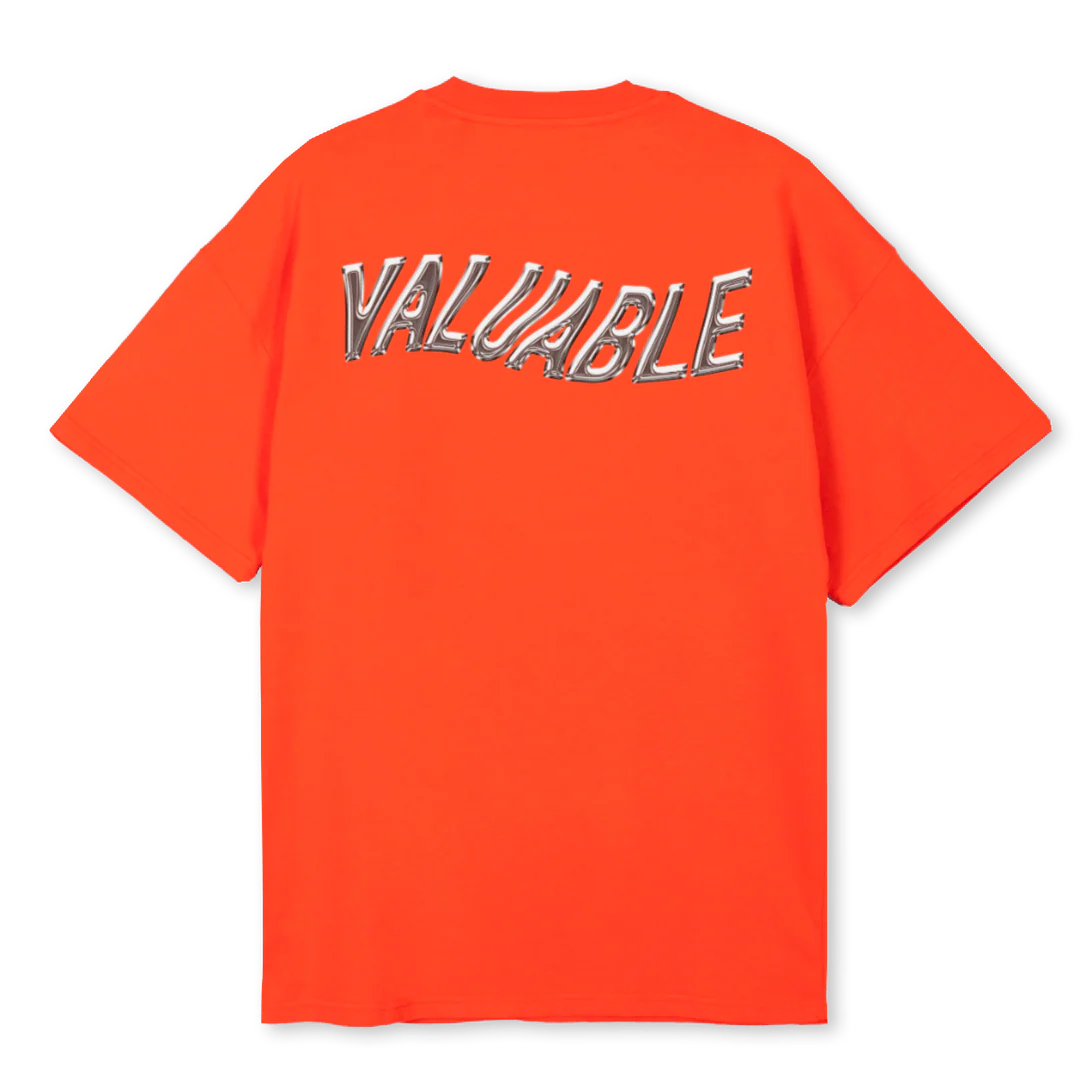 VSCOLOR Hot Orange Oversized Tee. - Image 2