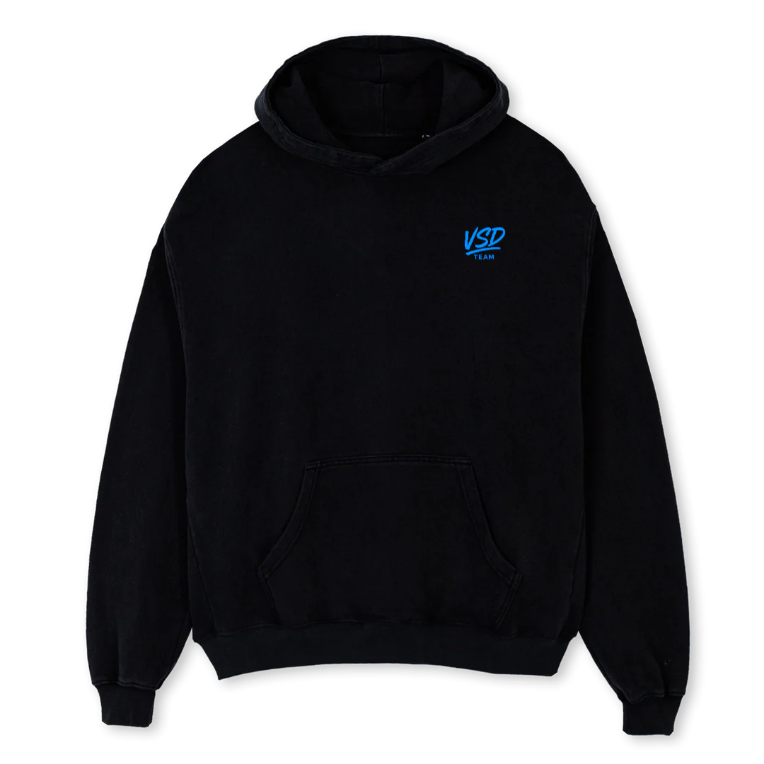 VSD Black Oversized Hoodie.