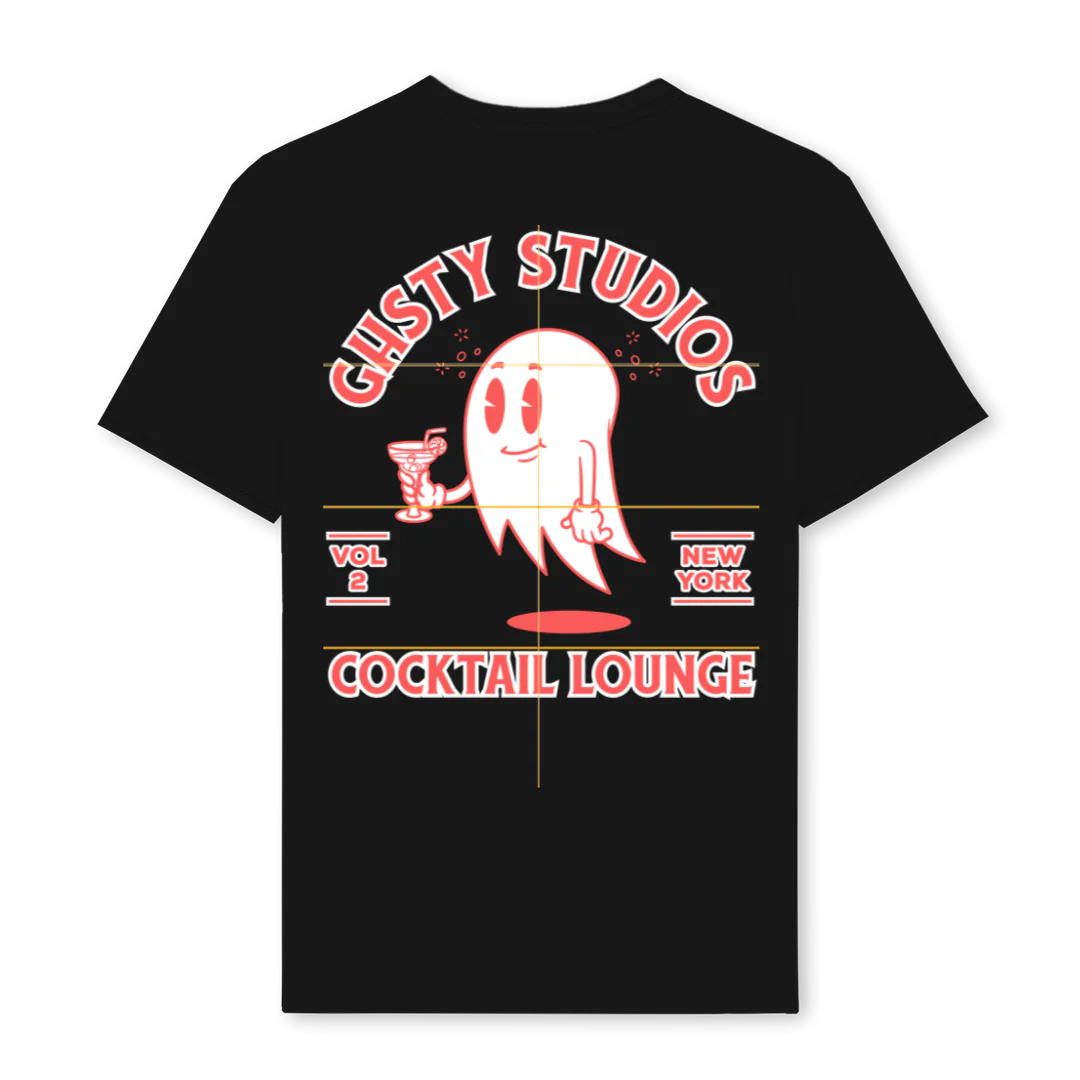 VTWO COCKTAIL Black Regular Tee. - Image 2