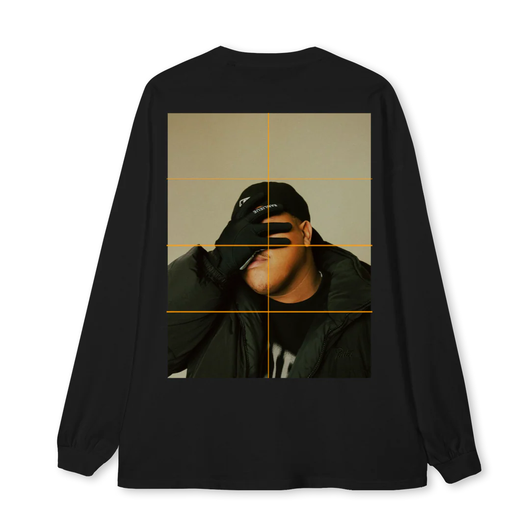 VVVVVVV Black Oversized LS Tee. - Image 2