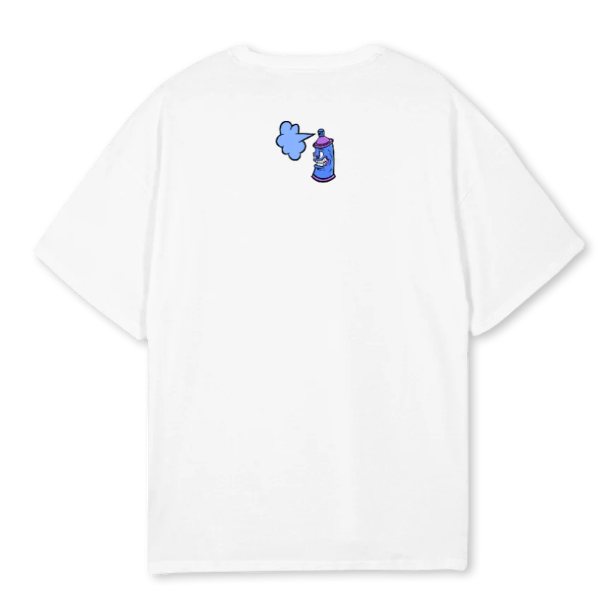 VWW GRAF BLU White Oversized Tee. - Image 2