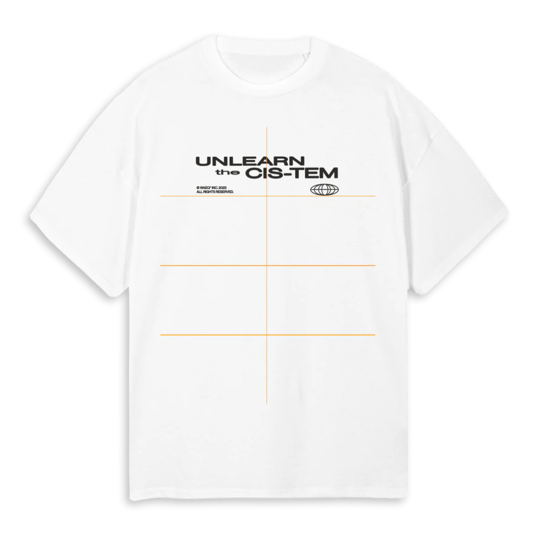 WAEWHITE White Oversized Tee.