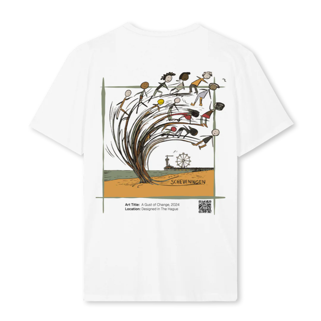 WAGUSTOFCHANGETS White Regular Tee. - Image 2