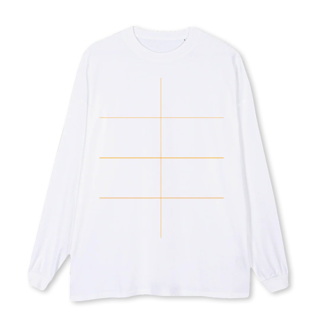 WAMELTINGGIANTLSTS White Oversized LS Tee.