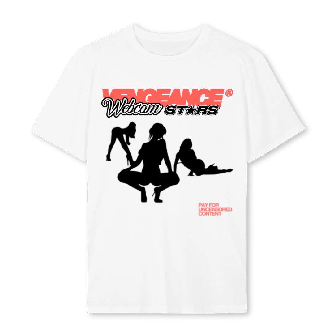 WEBCAMSTAR T White Regular Tee.