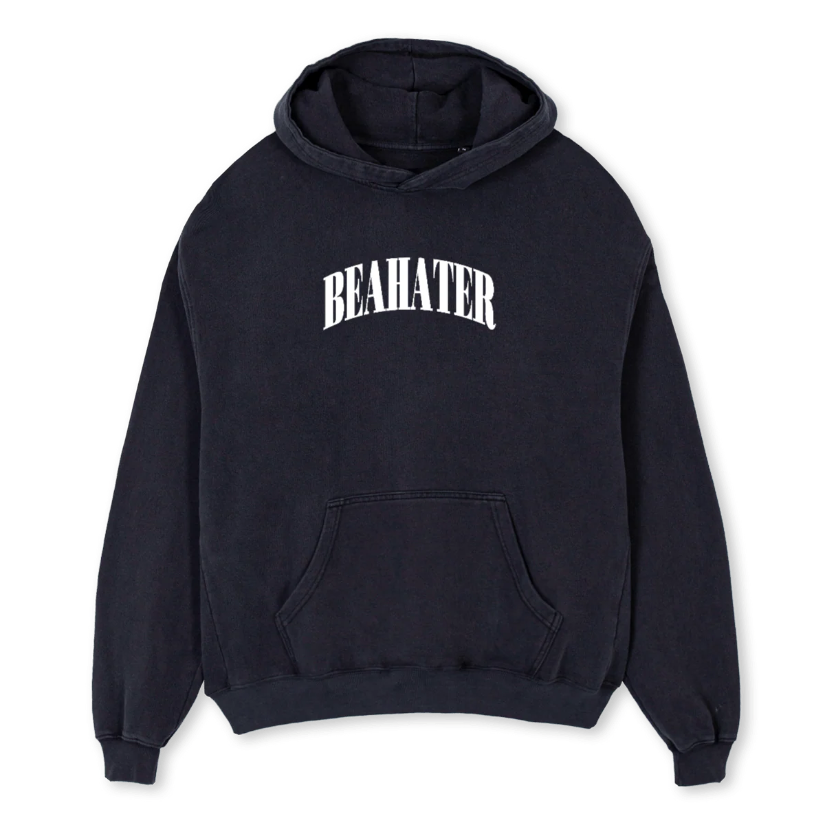 WEISS KLASSIK Vintage Black Oversized Hoodie.