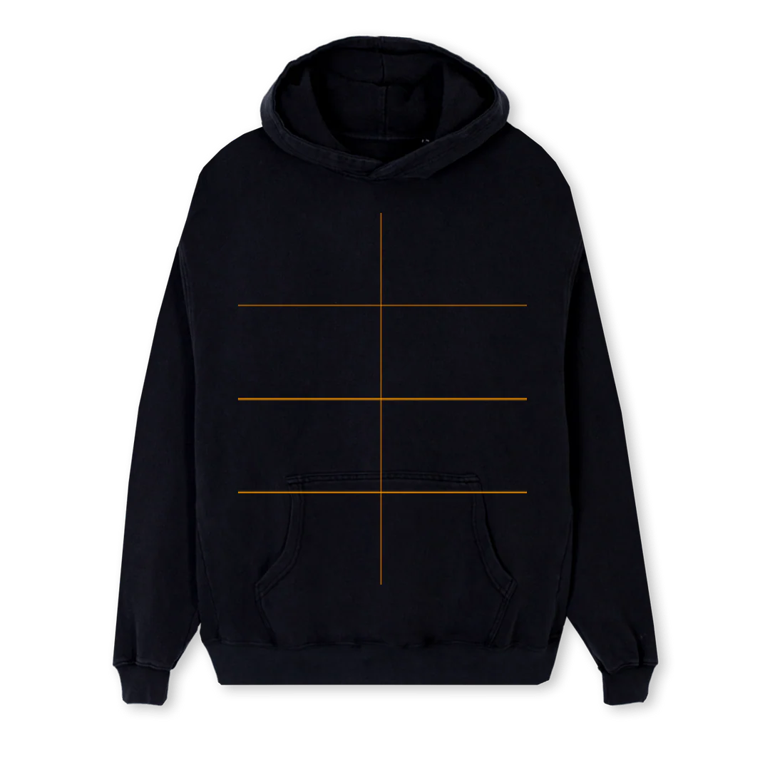 WHENLIGHTTURNSTODARK Black Regular Hoodie. - Image 2