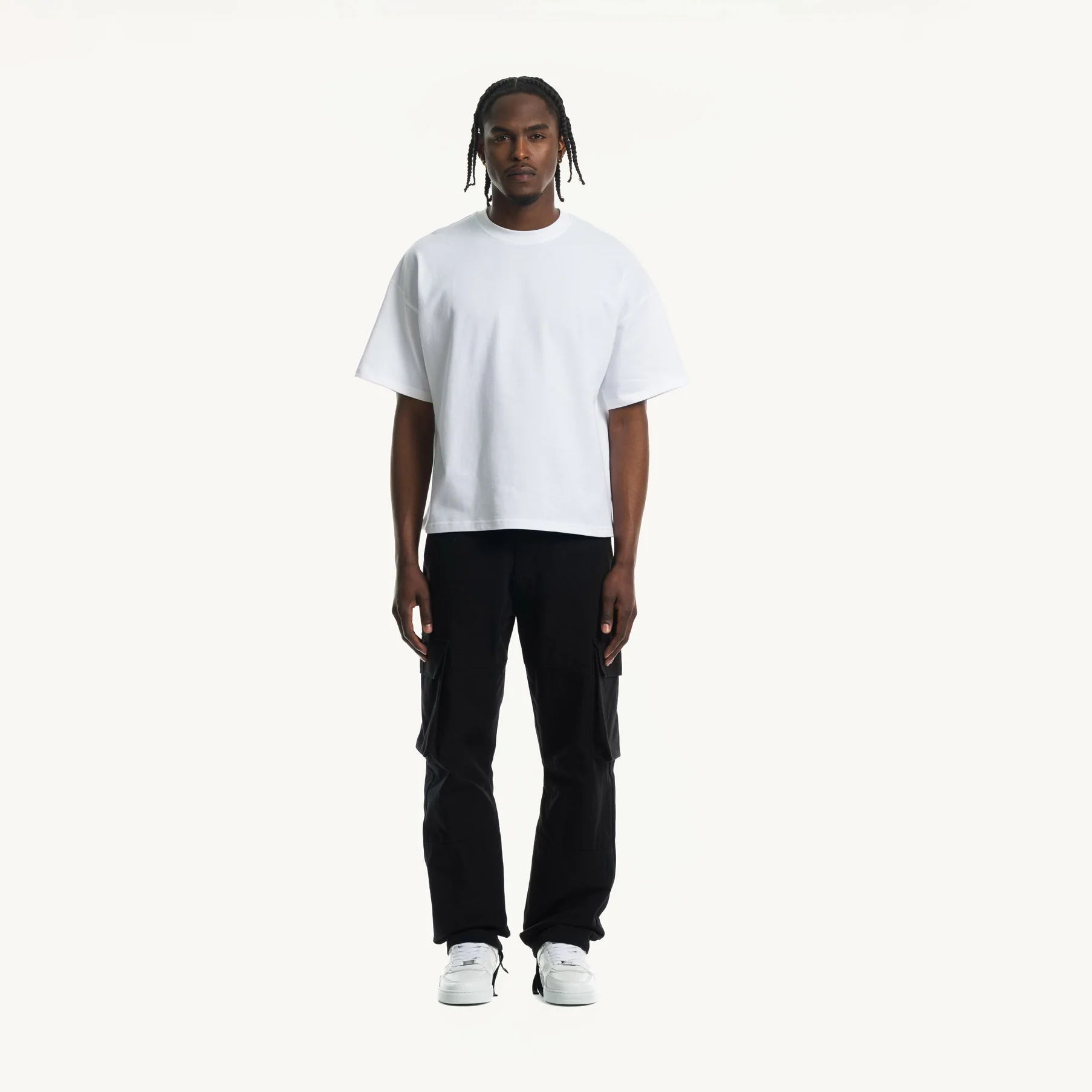 White Oversized Boxy Tee. - Image 2