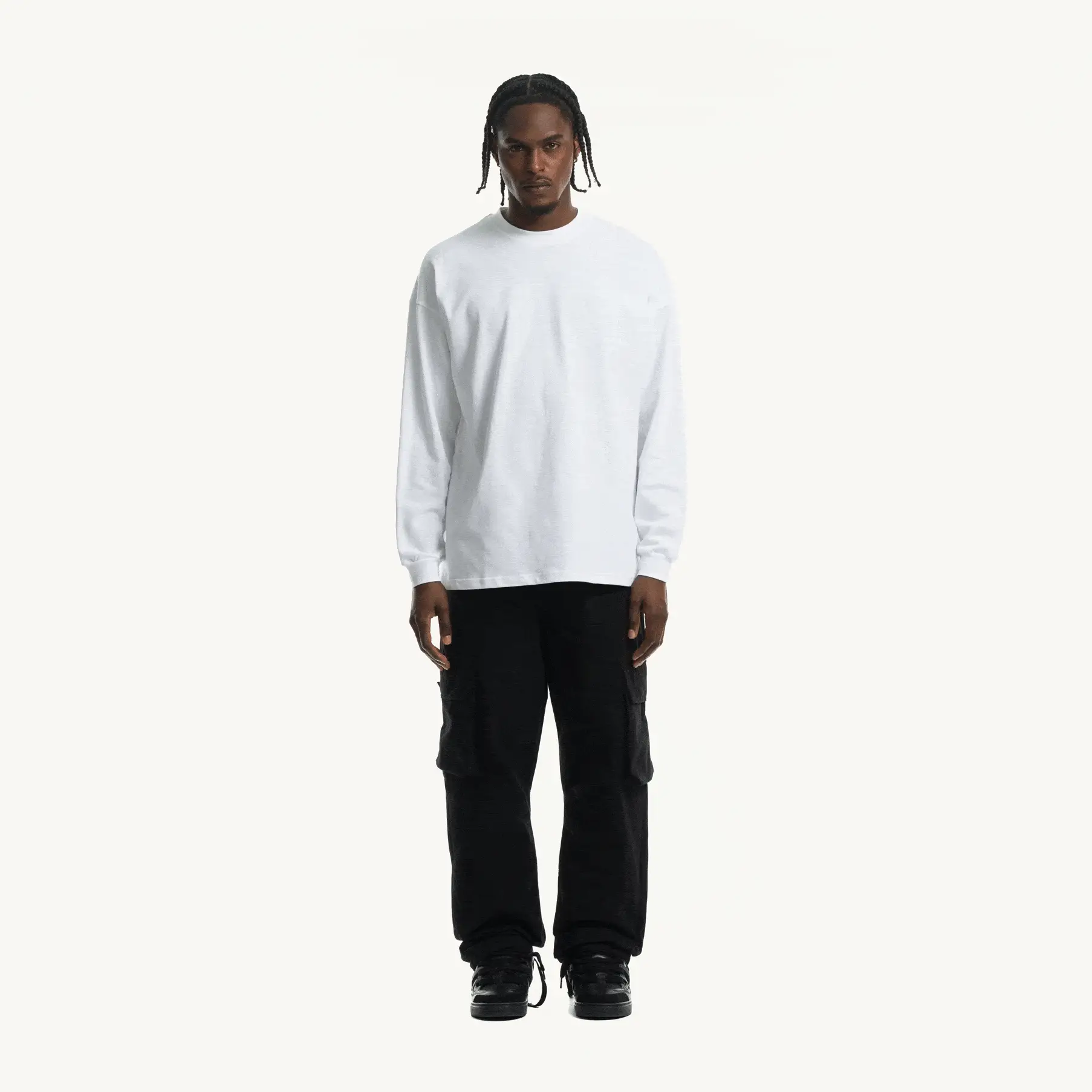 White Oversized LS Tee. - Image 3