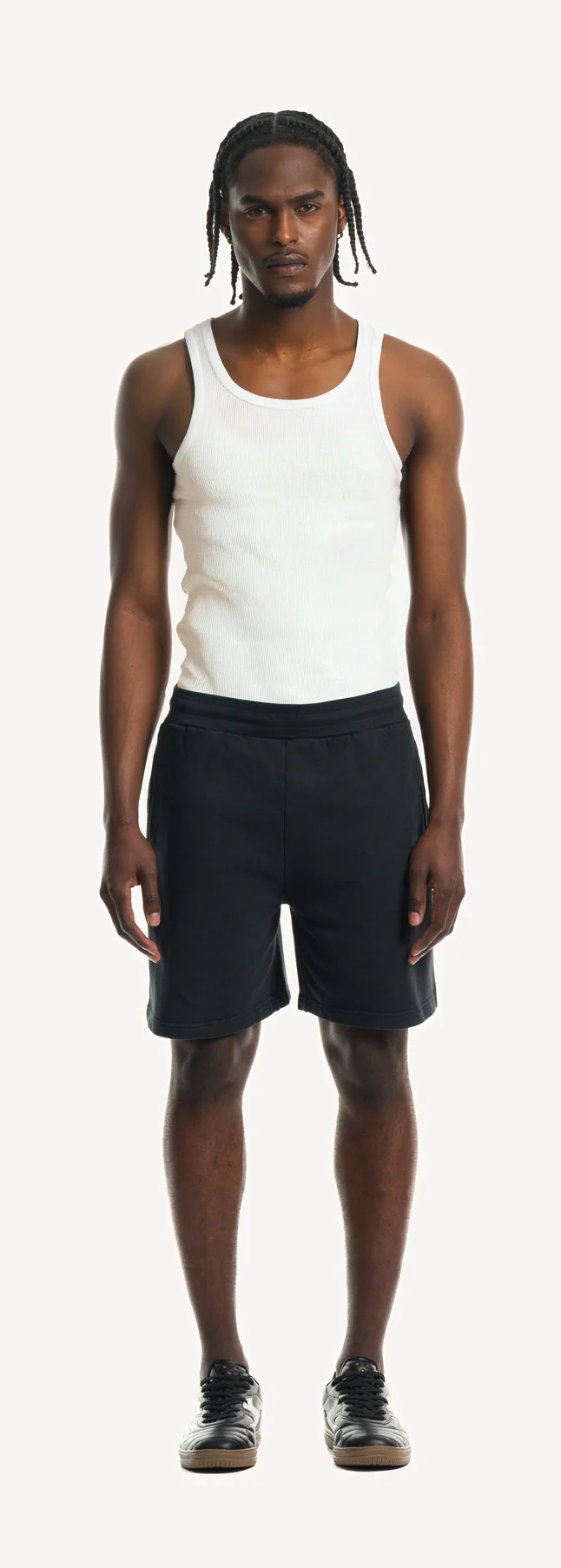 White Slim Ribbed Tank. - Image 2