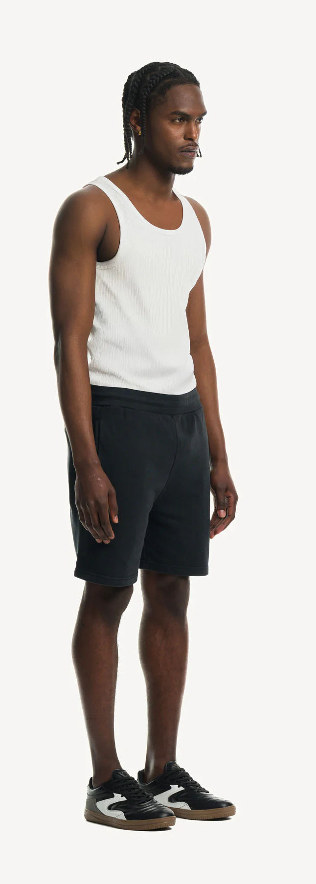 White Slim Ribbed Tank. - Image 3