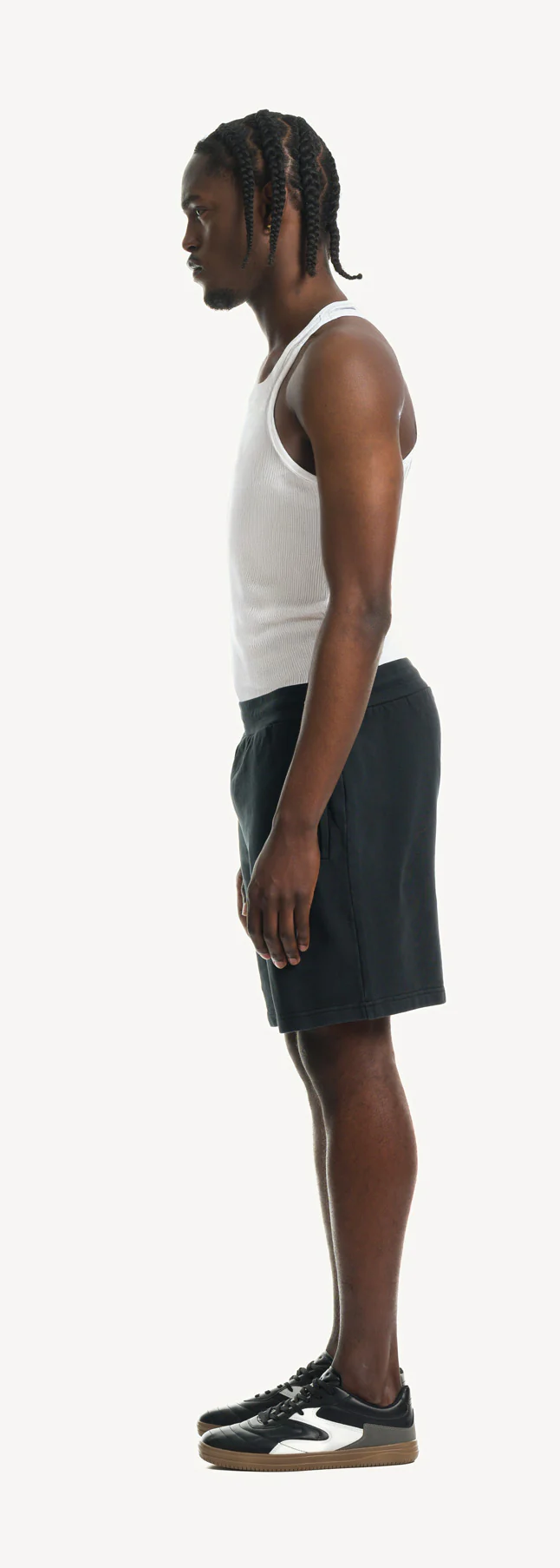 White Slim Ribbed Tank. - Image 8