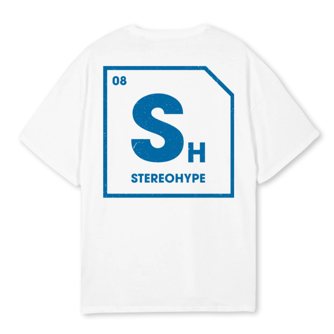 WHITEBLUEORANGE White Oversized Tee. - Image 2