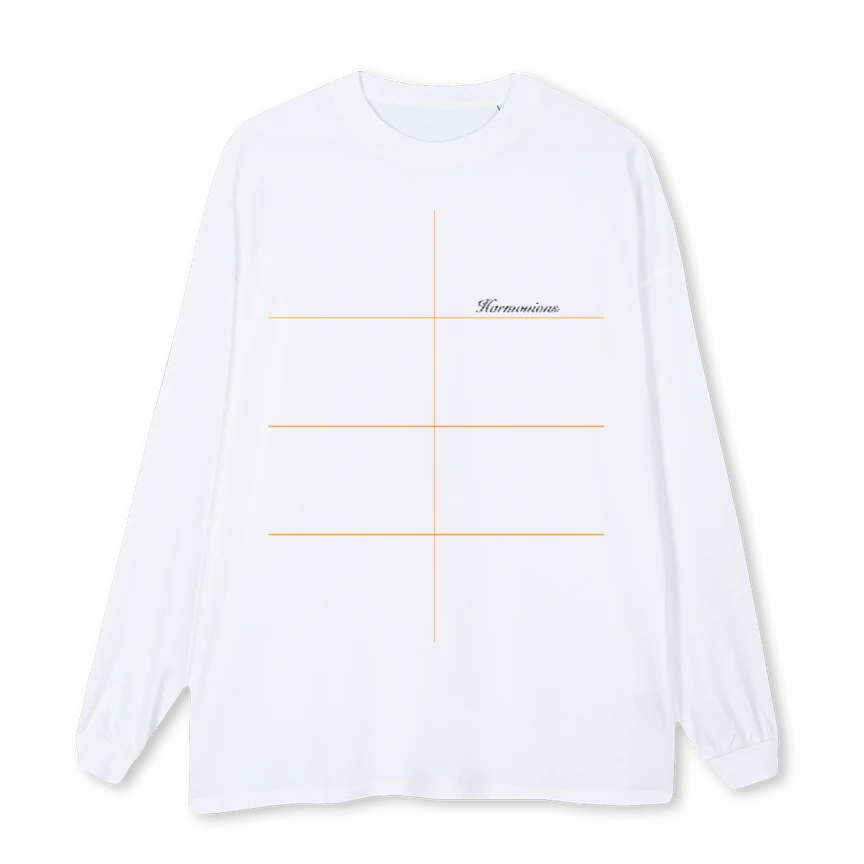 WHITELSNORISKNOMAGIC White Oversized LS Tee.
