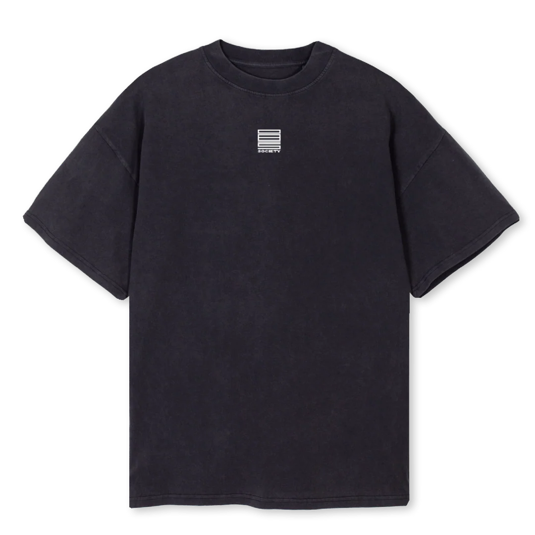 WHITEMELTVINT Vintage Black Oversized Tee.
