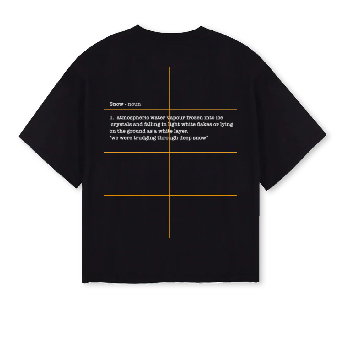 WHITEONBLACKSNO Black Oversized Boxy Tee. - Image 2