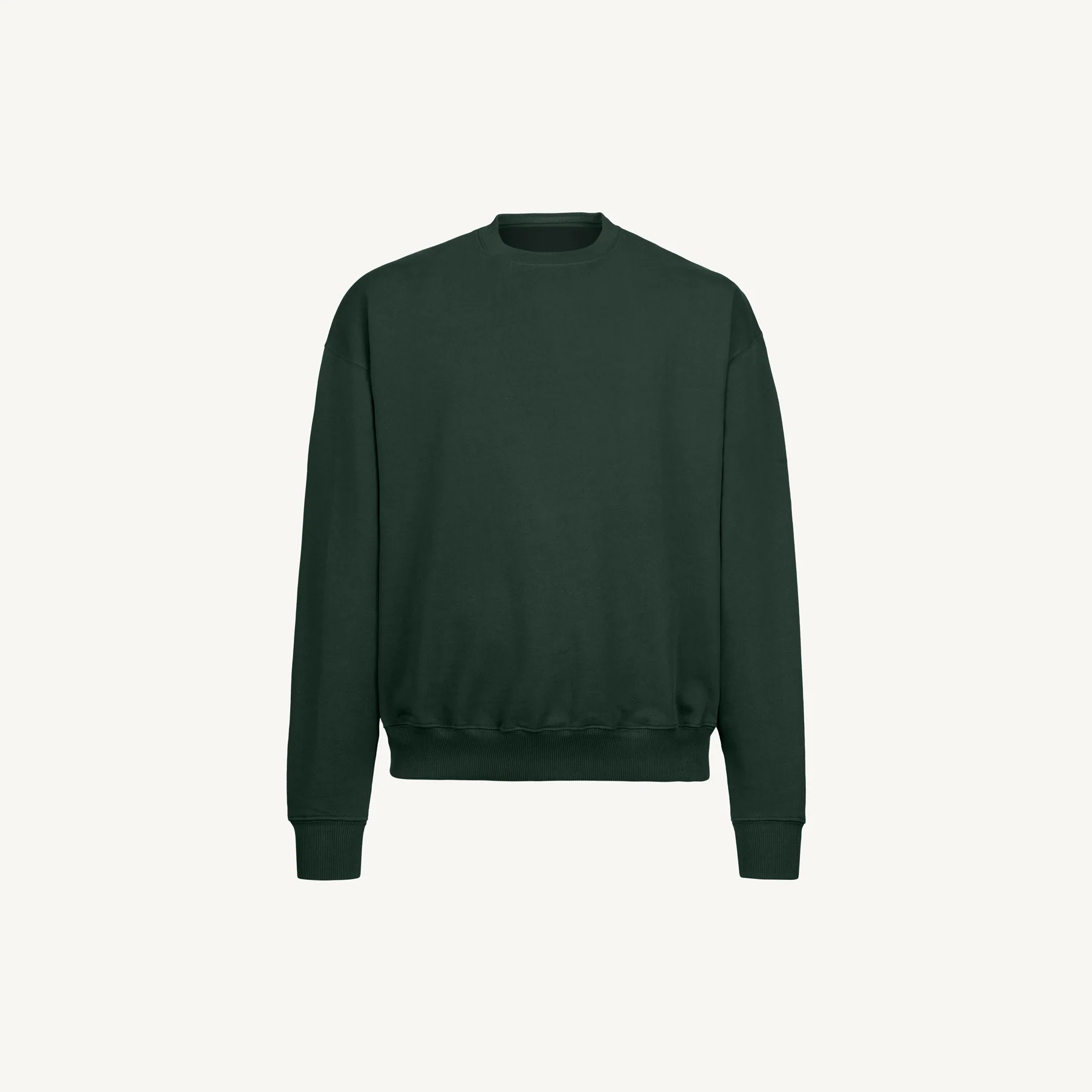 Wild Green Oversized Crewneck Sweater Mockups.